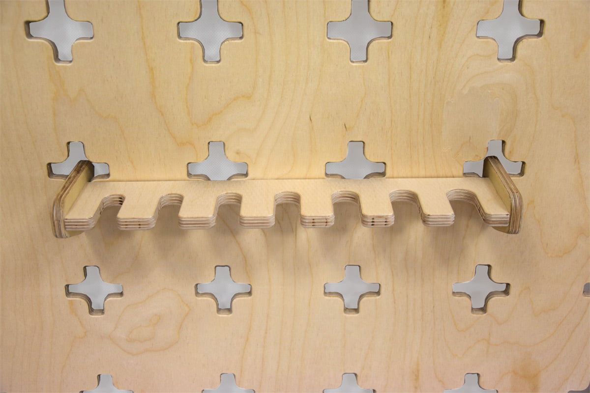 Wall-mounted holder for hammers and mallets, 7 pcs