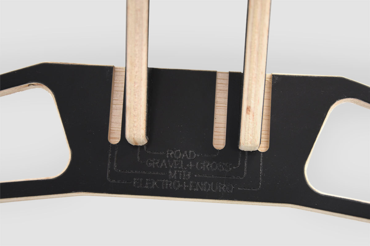 Justerbart stativ for 2 sykler