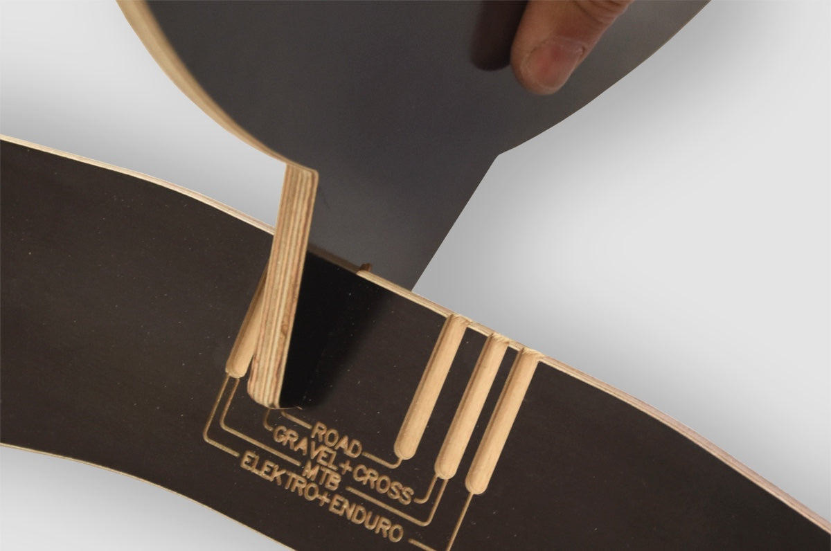 Justerbart sykkelstativ