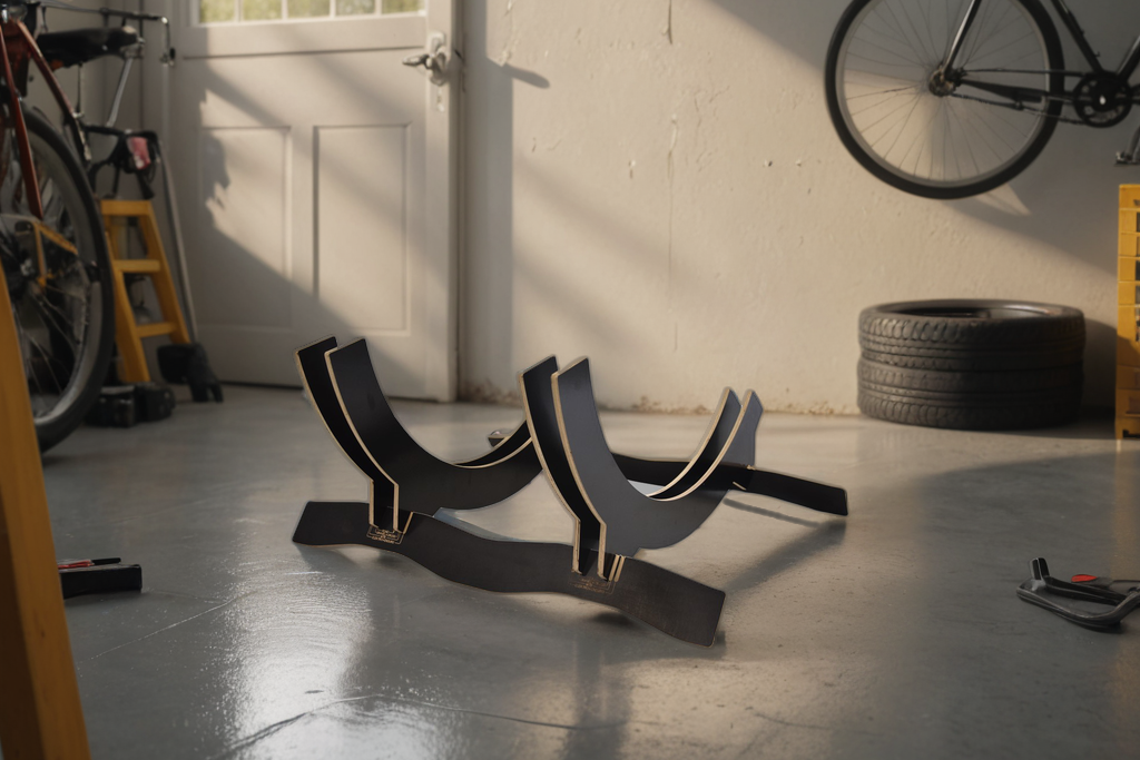 Justerbart stativ for 2 sykler