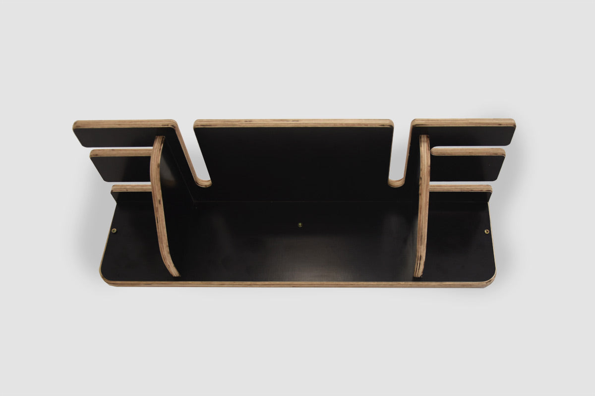 Veggholder for 2 par ski og staver