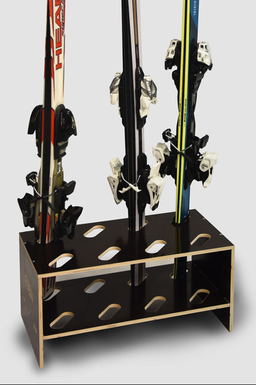 Skistativ i tre - 8 par, 61x33cm