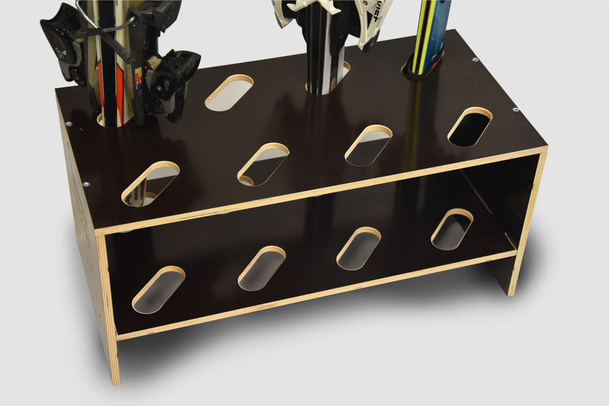 Skistativ i tre - 8 par, 61x33cm