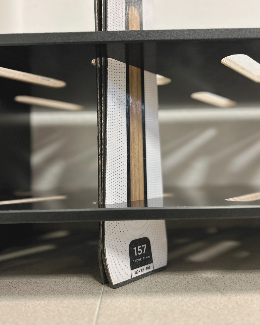 Skistativ i tre - 8 par, 61x33cm