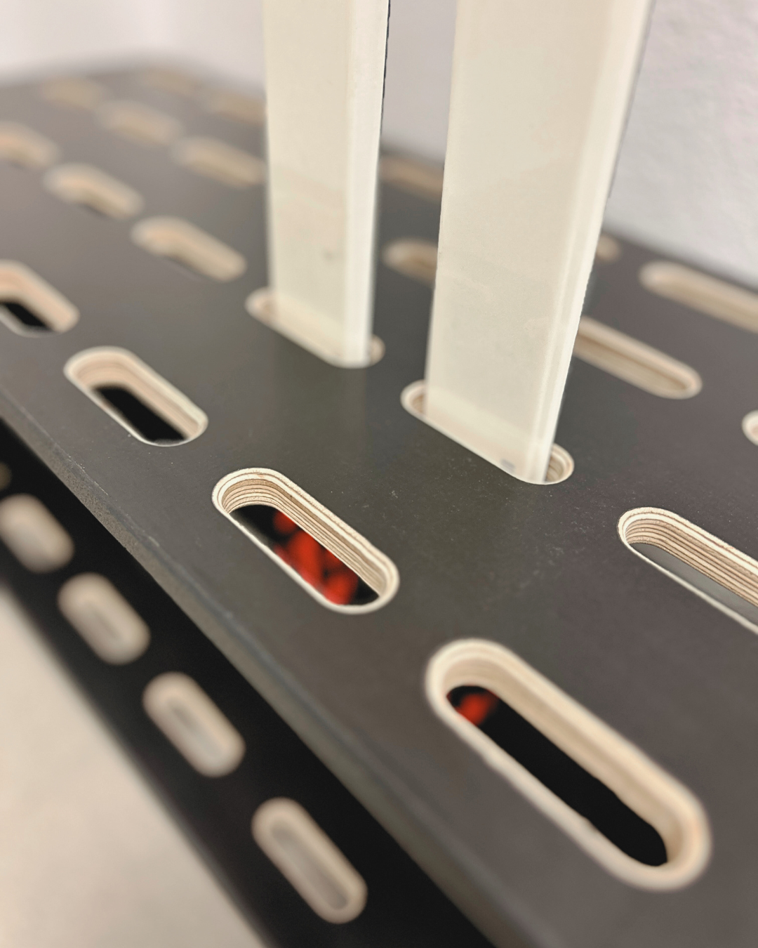 Skistativ i tre for 14 par langrennsski