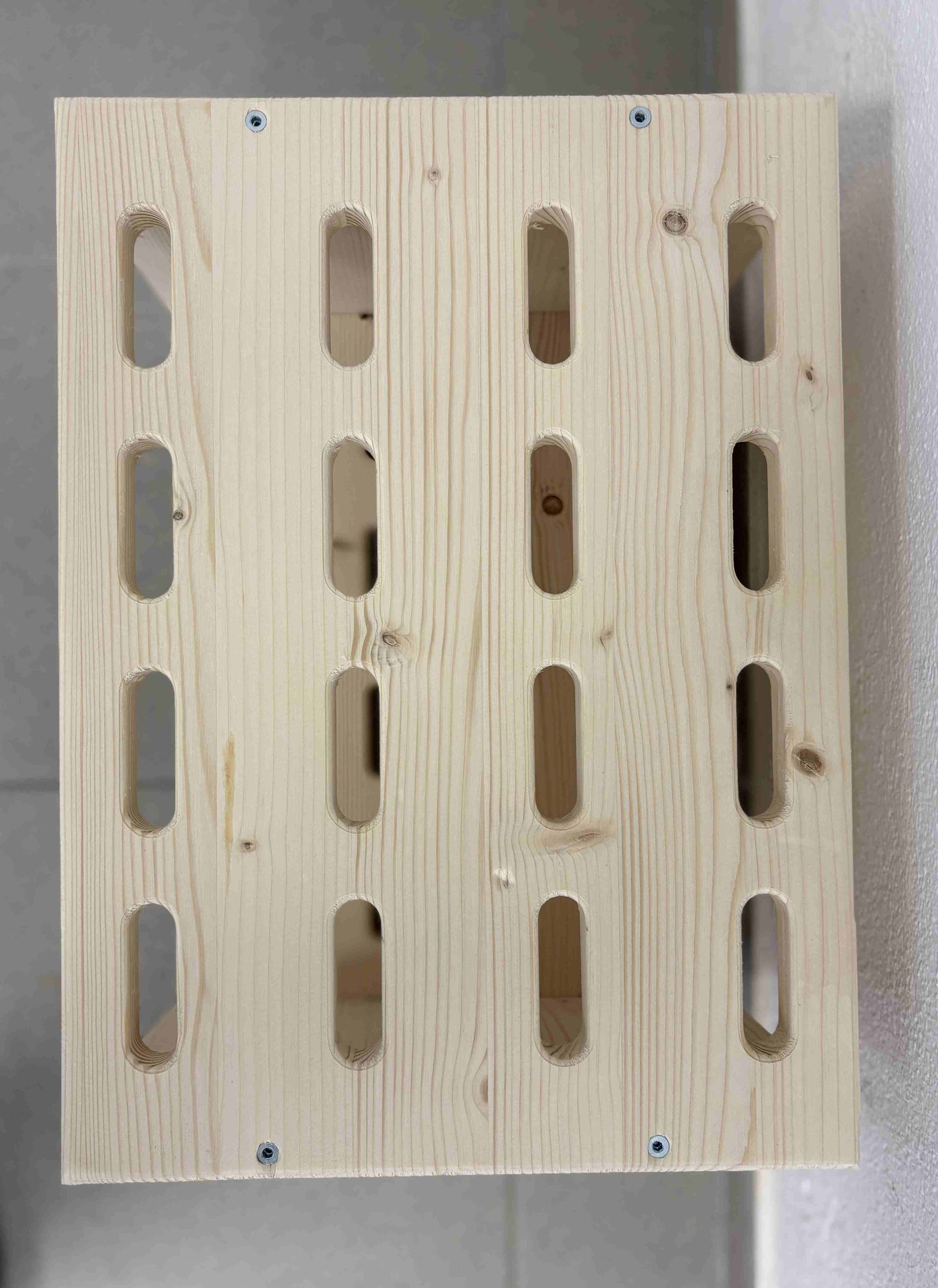 Skistativ i tre for 8 par langrennsski - Naturfarge