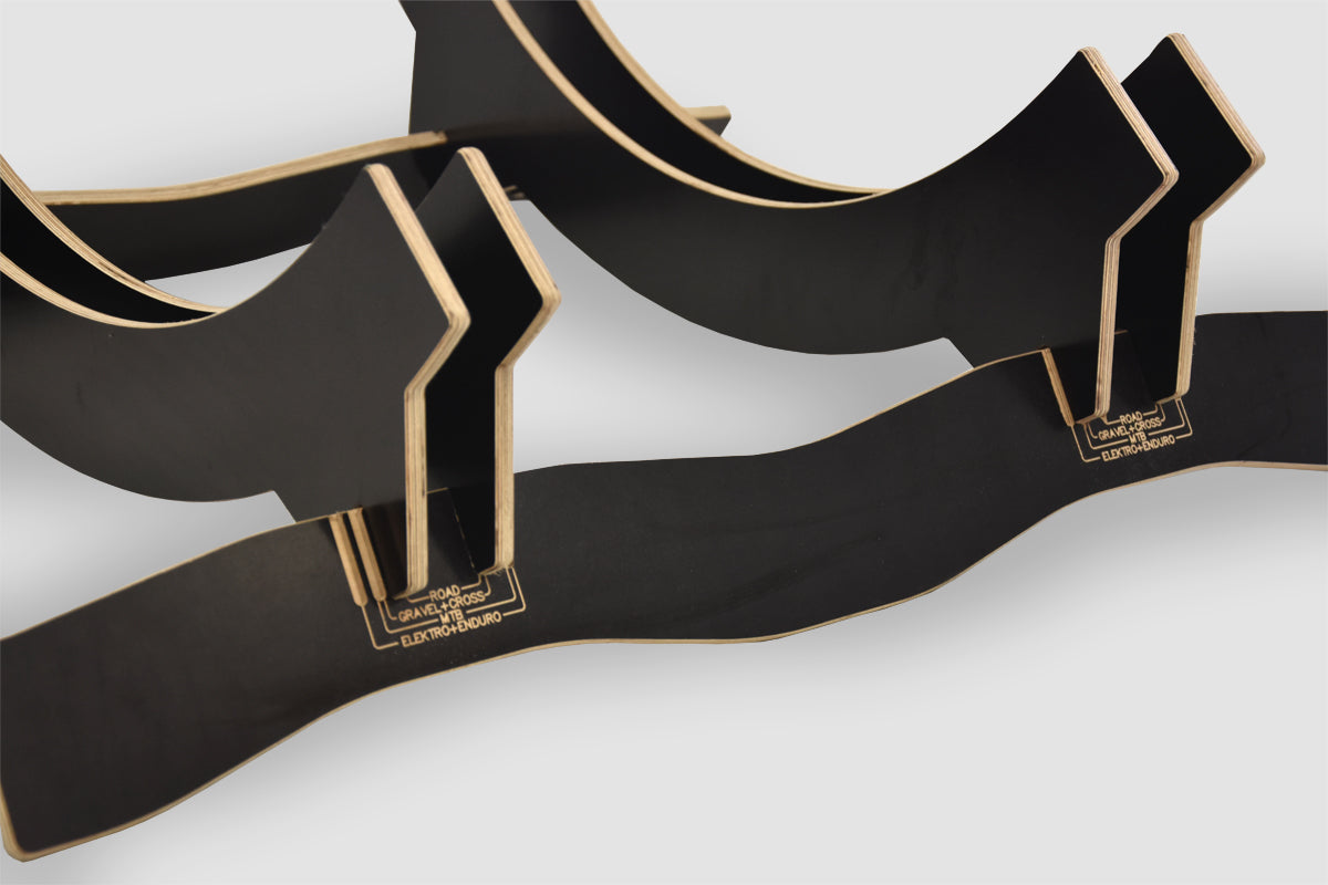 Justerbart stativ for 2 sykler